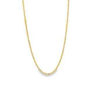 14K Yellow Gold 18" Unisex Solid Rope Chain 5.02g