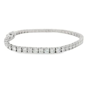 14K White Gold Lab Grown 7.20cttw Diamond Bracelet