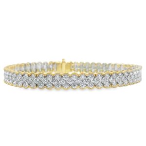 14K Yellow Gold 7.3ct Diamond Fashion Bracelet