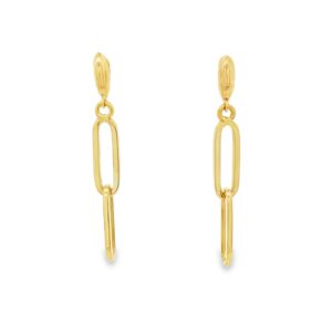 14K Yellow Gold Women's Earrings with 1.70g Weight
