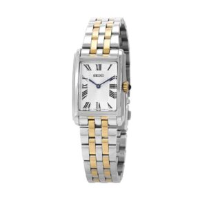 Seiko Essentials SS TT Quartz White Dial