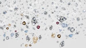 a background image of various diamond shapes