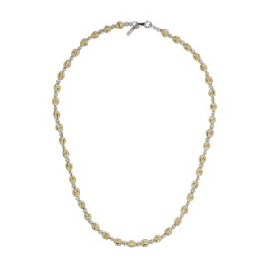 Desmos Crystal Bloom 2-Element .925 Silver Necklace - 18 Inches