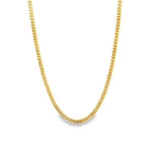 14K Yellow Gold Gourmette Chain - 20" 2.2mm 7.10gr