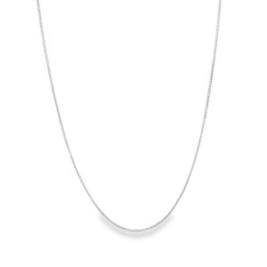 14K White Gold 16 Inch Box Chain