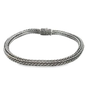 13-01021 Mens Sterling Silver Bracelet 8.5"