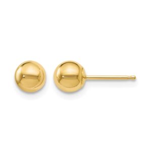 Leslie's 14K Yellow Gold Polished 5mm Ball Post Earrings