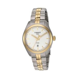Ladies Tissot PR100 Two Tone Case Silver Dial 33mm T101.210.22.031.00