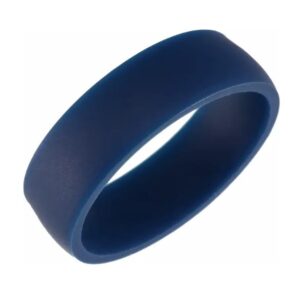 Navy Silicone 7mm Comfort Fit Ring