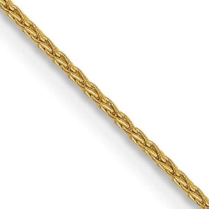 14K Yellow Gold 1mm Parisian Wheat Chain