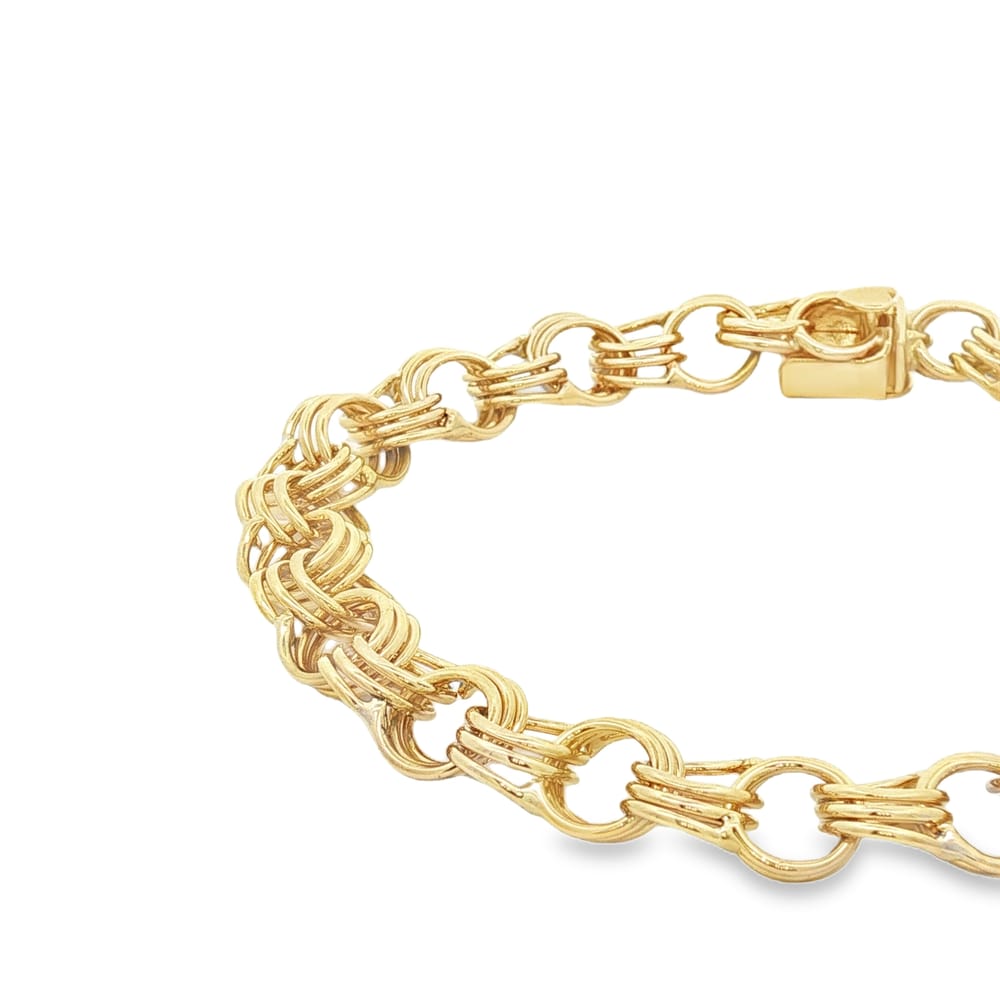14K Yellow Gold 7.5" Charm Bracelet | 16.25g Weight