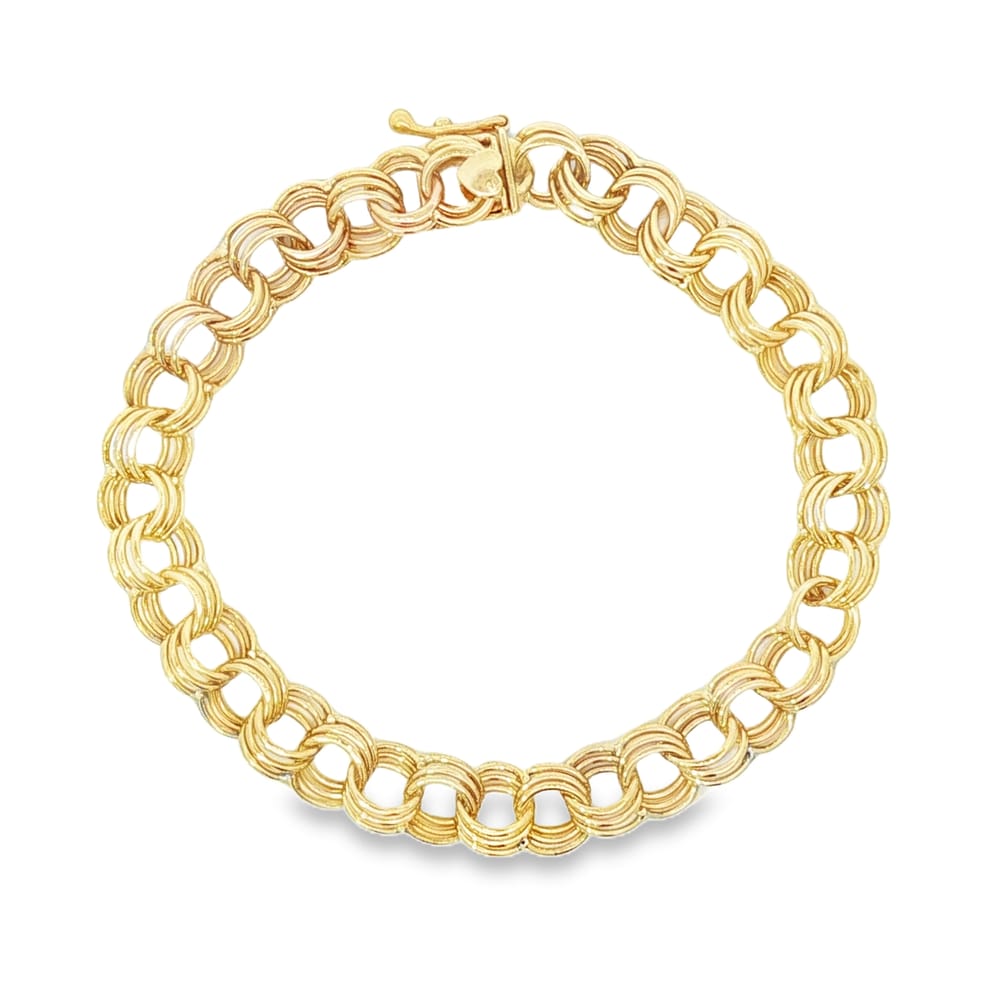 14K Yellow Gold 7.5" Charm Bracelet | 16.25g Weight
