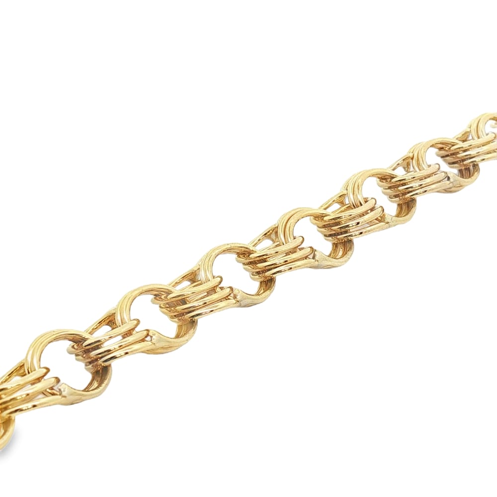 14K Yellow Gold 7.5" Charm Bracelet | 16.25g Weight