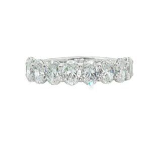 Platinum 9 Oval Diamond Ring 2.15ct