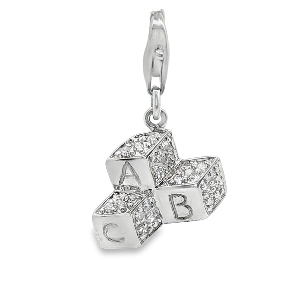 14K Gold Diamond Pendant with 20 Round Stones