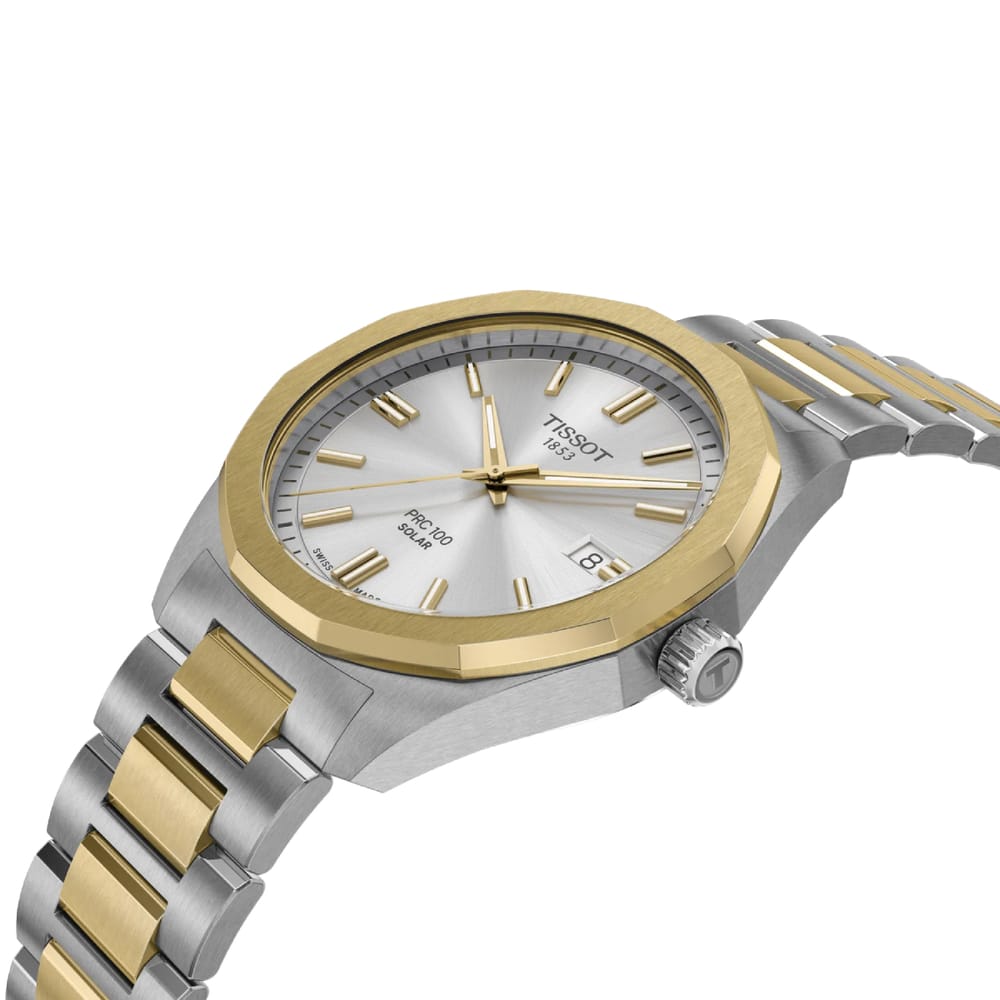 Tissot PRC 100 Solar 39mm Watch - T151.422.22.031.00