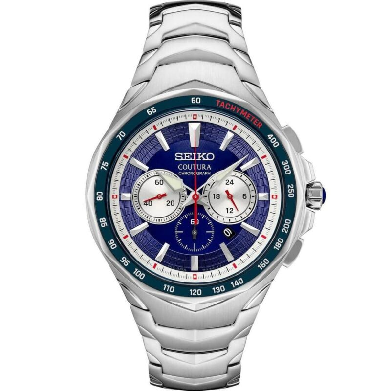 a Seiko Coutura Chronograph Quartz Watch 45mm SRWZ21 on display