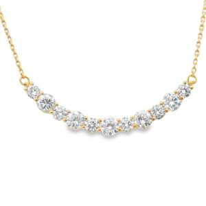 10K Yellow Gold Lab-Grown Diamond 1.00 ctw Women's Fashion Necklace