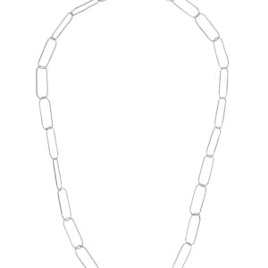 Arabesque Clip Silver 18 Inch Necklace