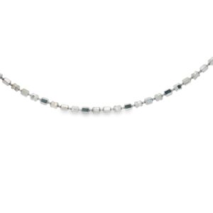 Design Mirror Silver Necklace - 18 inches
