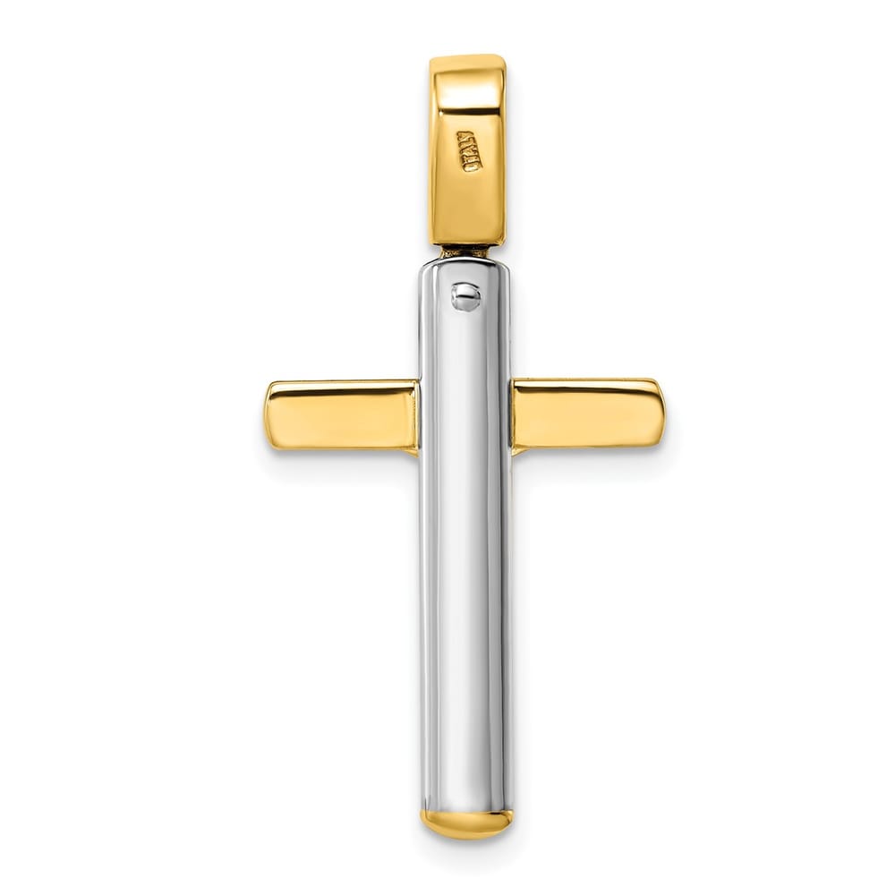 Leslie's 14K Two-tone Crucifix Pendant - 2.70g