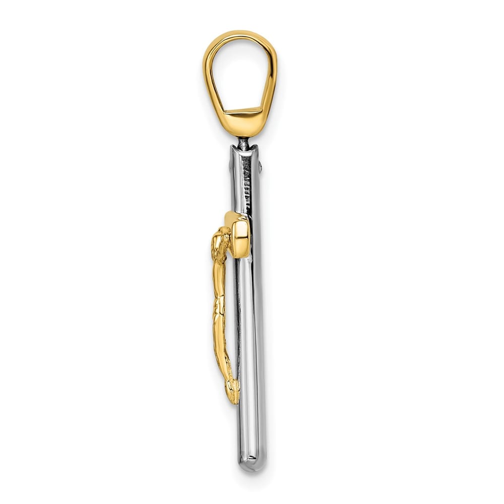 Leslie's 14K Two-tone Crucifix Pendant - 2.70g
