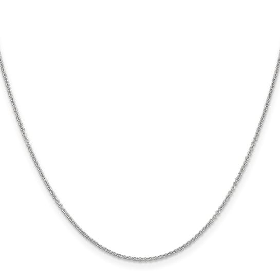 14K White Gold 18 inch 1.2mm Cable with Lobster Clasp