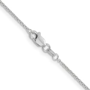14K White Gold 18 inch 1.2mm Cable with Lobster Clasp