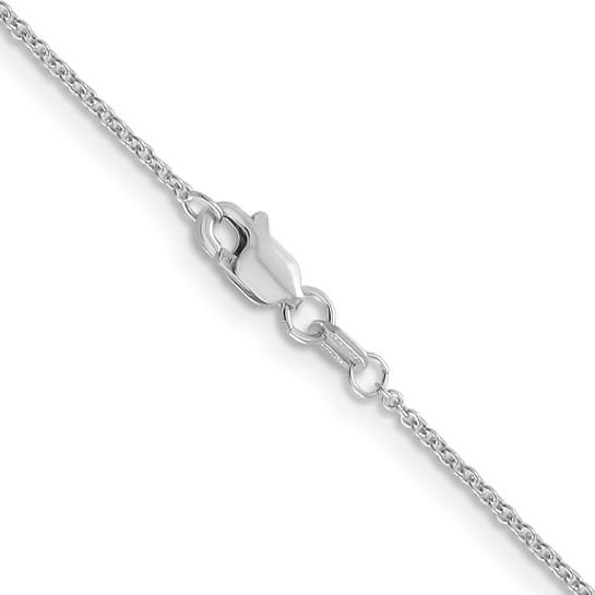 14K White Gold 18 inch 1.2mm Cable with Lobster Clasp