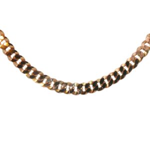 14K Yellow Gold 22 inch Solid Curb Chain