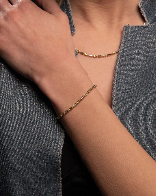 Design-Move Silver 7 inch Bracelet