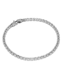 Desmos "Infinity Frames" Silver Bracelet -7.5 inches