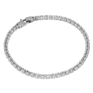 Desmos "Infinity Frames" Silver Bracelet -7.5 inches