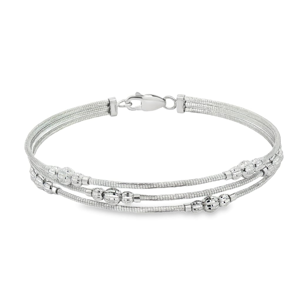 Desmos Crystal Flexi .925 Silver Women's Bracelet - 7 Inches