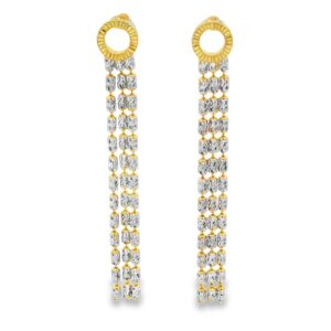 Desmos Typhoon Eternity Sterling Silver Two-Tone Earrings