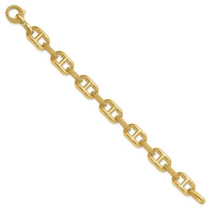 11-00415 (L)14K Polished and Textured Fancy