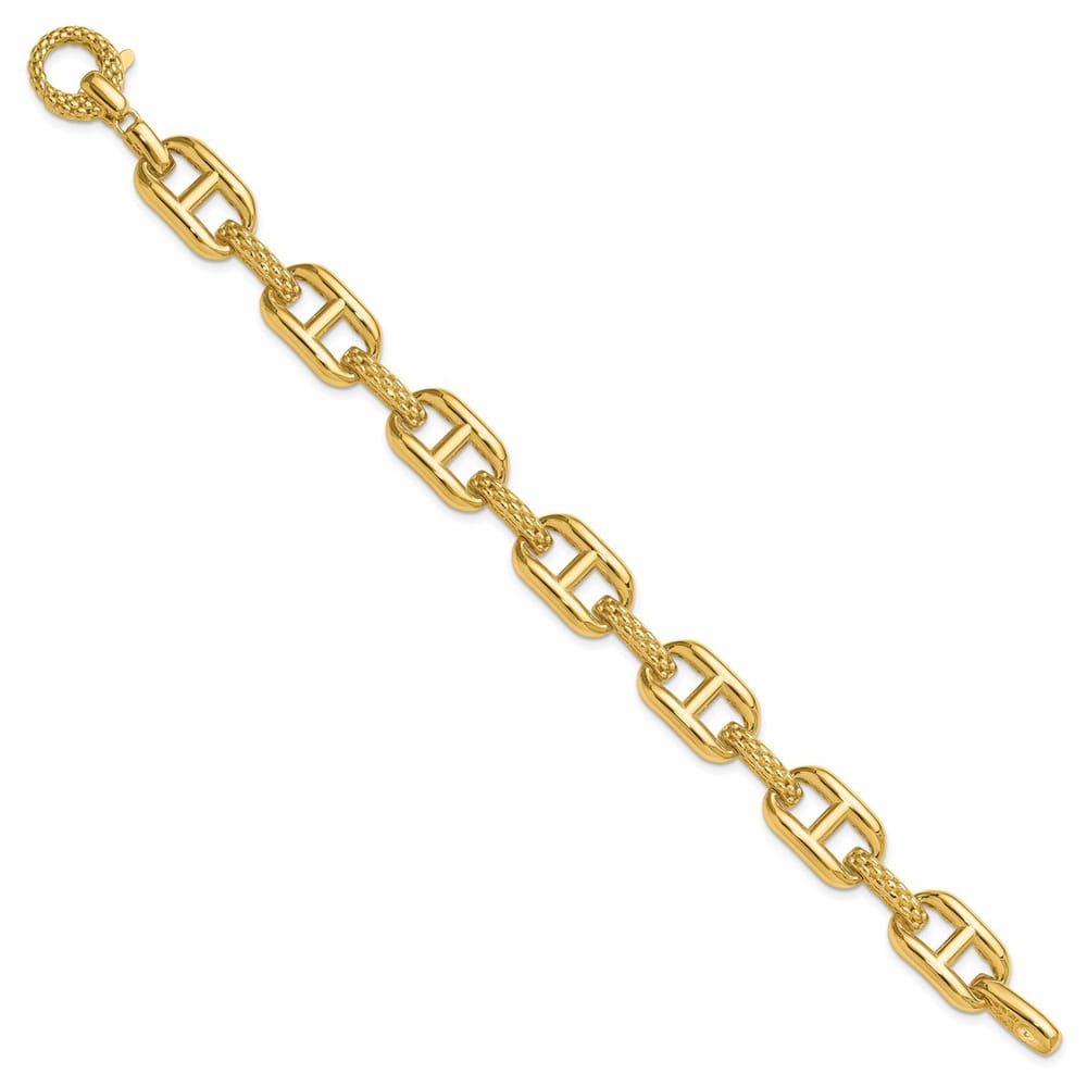 11-00415 (L)14K Polished and Textured Fancy