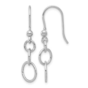 Leslie's White .925 Silver Women's Graduated Earrings 1.79g
