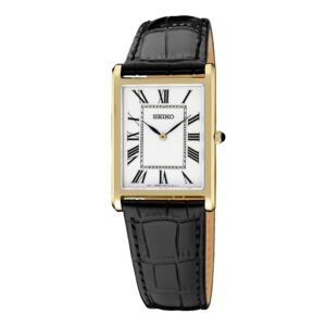 Seiko Essentials SWR104 Men's Square Dial Watch - 27.2mm