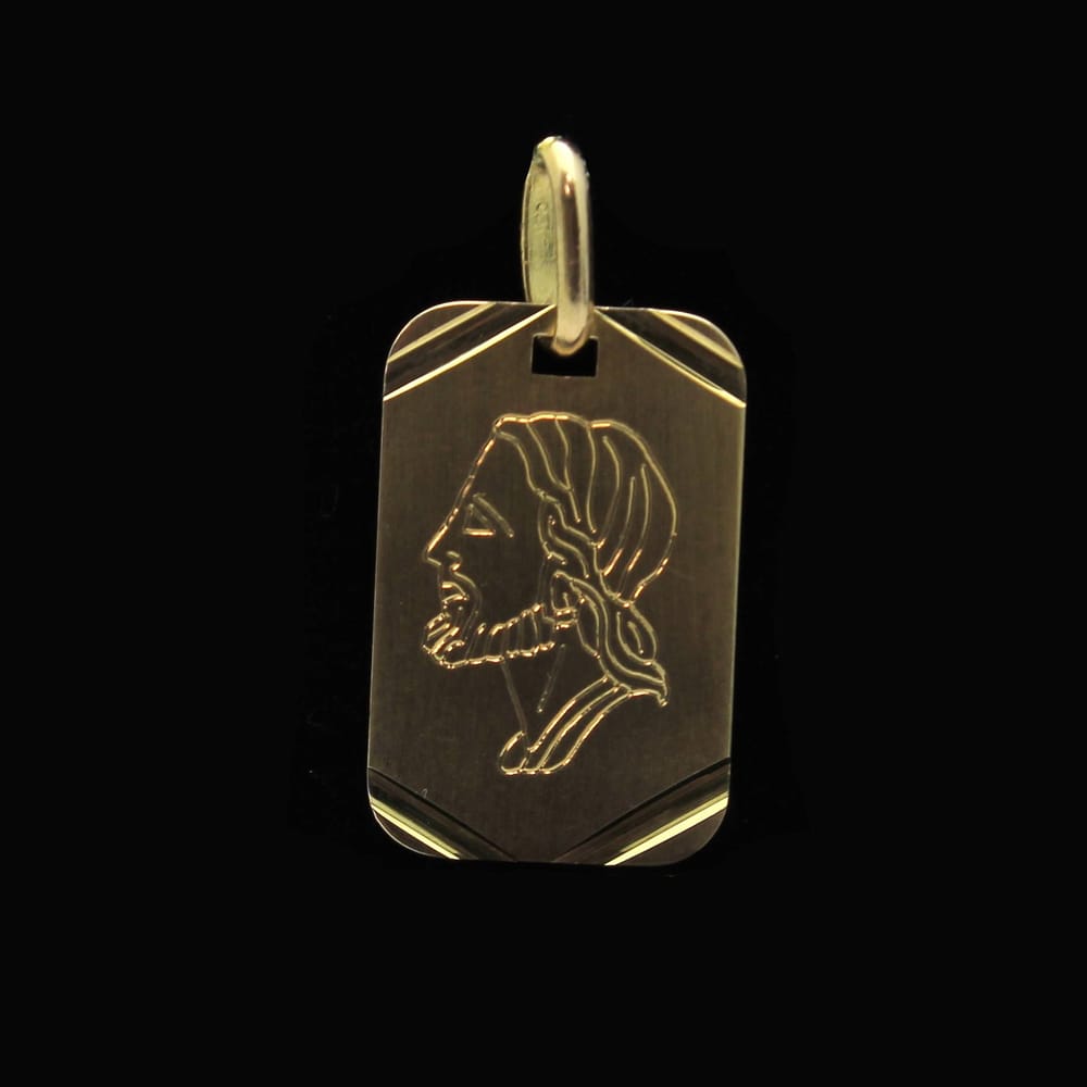 32-00305 1.6dwt Head of Christ on Dog Tag