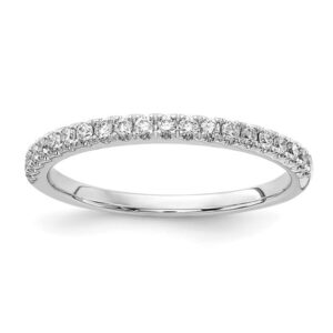 14k White Gold .24 carat Lab Grown Diamond VS/SI G Wedding Band