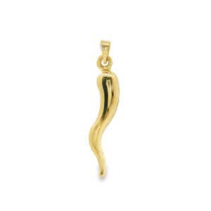 10K Yellow Gold Horn Pendant