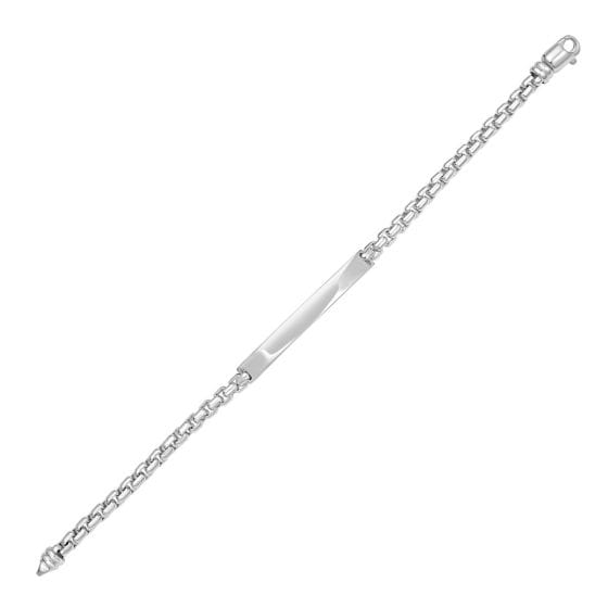Sterling Silver 8.25" ID Bracelet with Lobster Clasp