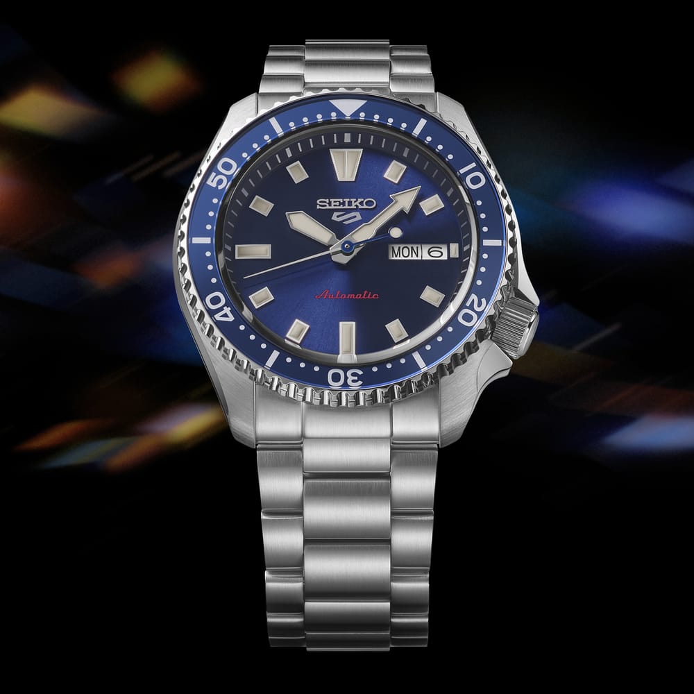 Seiko 5 Spot SS Automatic Blue Dial 42mm