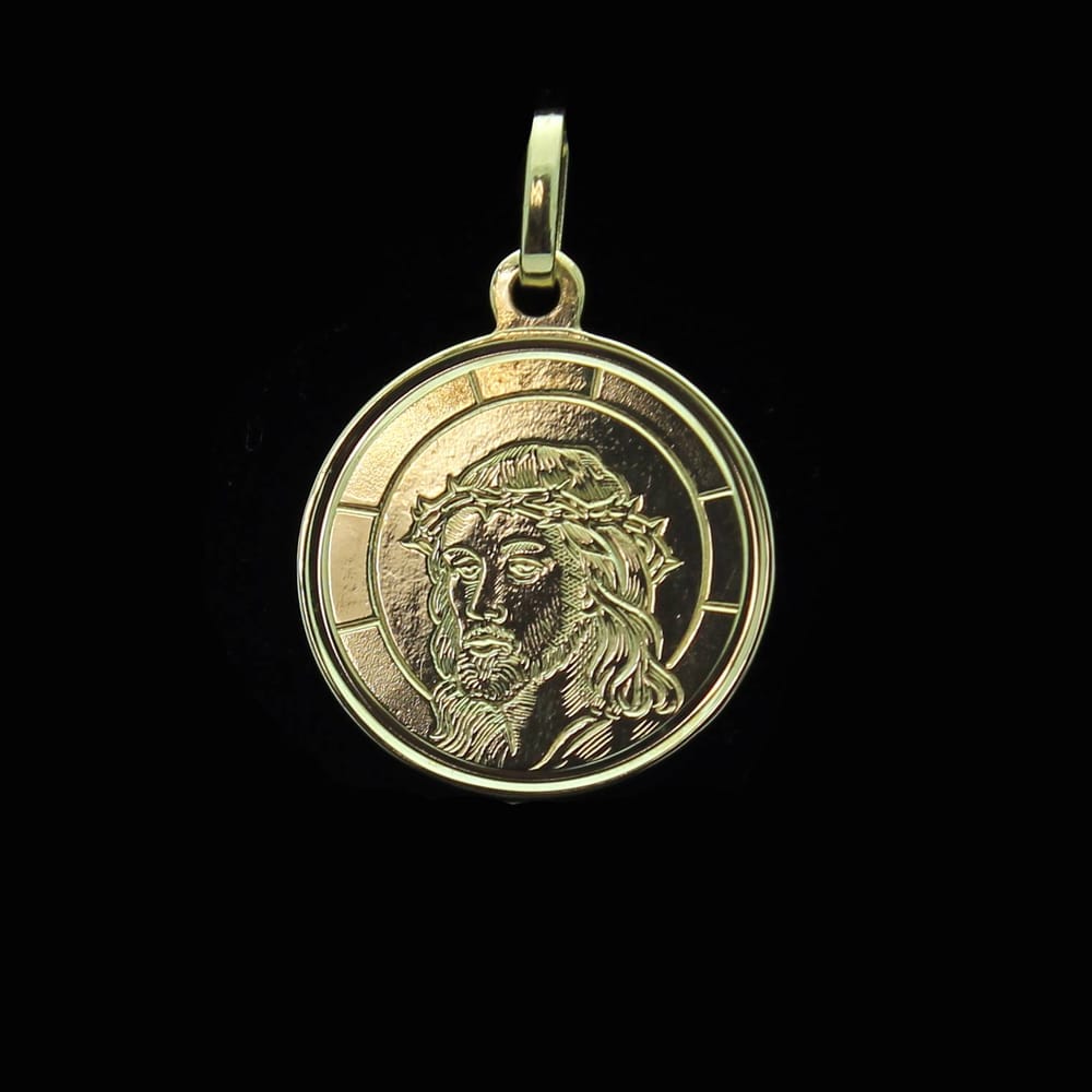 32-00306 1.7dwt 14KT YG Round Head of Christ