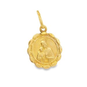 32-00304 1.4dwt 14KT YG St. Joseph 17.5mm Rd Scallop 1.4 grams