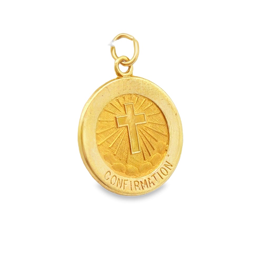 32-00328 14K 15MM Confirmation Cross Rnd