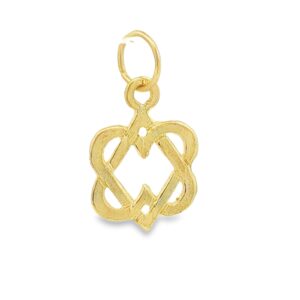 14K Yellow Gold Star of David Charm - 0.67g