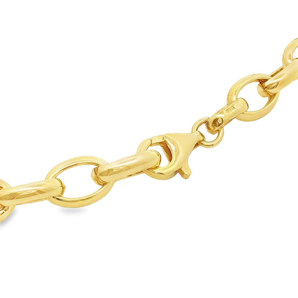 18" Franco Stellari Yellow Gold Oval Link Necklace 17.19g