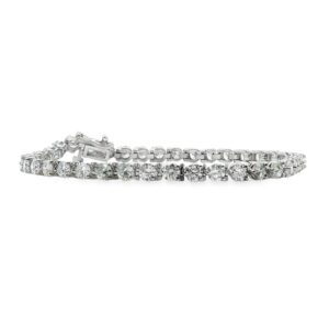 14K White Gold 6ct Diamond Bracelet